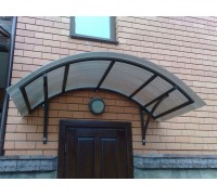 Кованый козырек над крыльцом K5