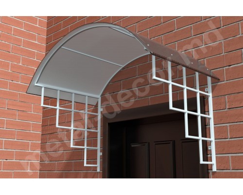 Foto Copertina din fier forjat deasupra intrarii K16 - Chisinau, Moldova