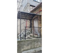 Кованый козырек для крыльца K34