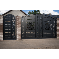 Foto Poartă metalică IMPERIA –  cu decupaj laser - Chisinau, Moldova