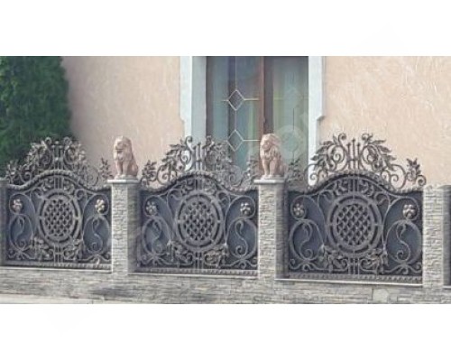 Foto Gard forjat cu lei decorativi K22 - Chisinau, Moldova