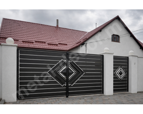 Фото Современные металлические ворота K32 - Кишинев, Молдова