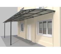 Кованый козырек над крыльцом K35