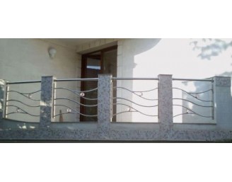 Перила из нержавеющей стали для балкона K15