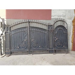 Фото Кованые распашные ворота с калиткой K48 - Кишинев, Молдова