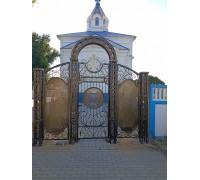 Кованые ворота для церкви  К53