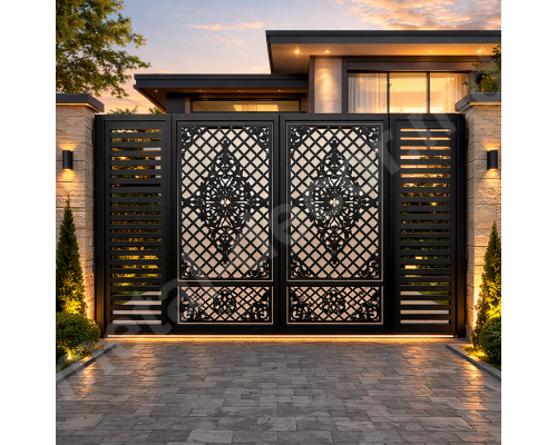 Фото Металлические ворота с элементами ковки К53 - Кишинев, Молдова