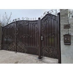 Foto Porta din fier forjat cu poarta mica inclusa K55 - Chisinau, Moldova