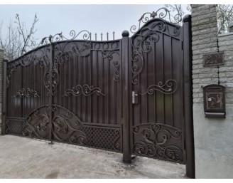 Foto Porta din fier forjat cu poarta mica inclusa K55 - Chisinau, Moldova