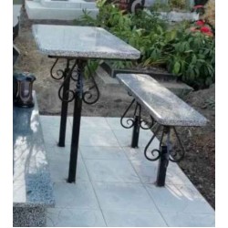 Фото Лавочка и стол на кладбище К3 - Кишинев, Молдова