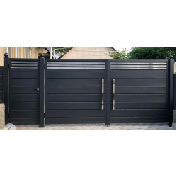 Foto Poarta din fier forjat cu elemente de flori K62 - Chisinau, Moldova