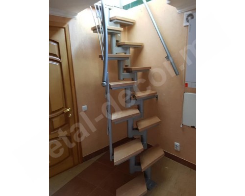 Фото Лестница на мансарду из металла и дерева К26 - Кишинев, Молдова