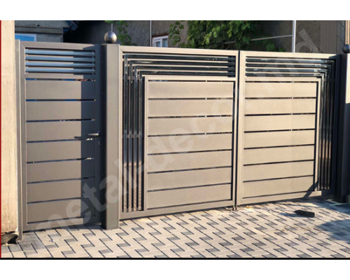 Современные железные ворота K86