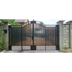 Кованые распашные ворота K93