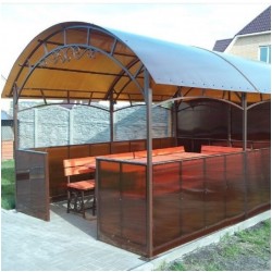 Металлическая летняя беседка K12
