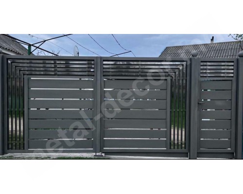 Poartă metalică MODERNIS – curte casă  K100