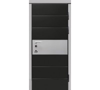  Usa de intrare metalica FORTE+ Italy Negru/Alb K7 