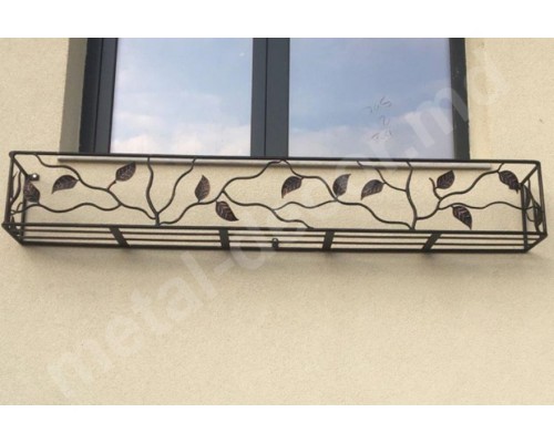 Кованый балкончик для цветов К3