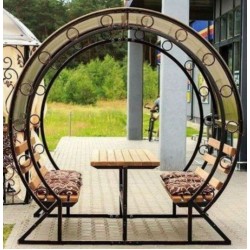 Садовый павильон из кованого железа К15
