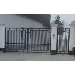 Железные ворота  с автоматическим открыванием  К104