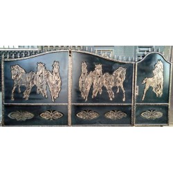 Железные ворота для дома K105