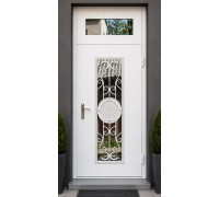 Ușă metalică modernă cu panou decorativ NEXUS K17