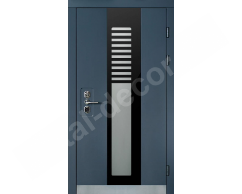 Двери  противоморозные RAL 7016 / PVC-05 (960X2050) K2