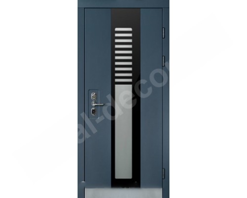 Входная дверь  Ral 7016/PVC-05 (960х2050) К7