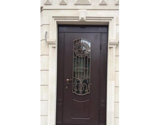 Металлическая дверь в классическом стиле K19