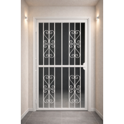 Ușa de securitate cu grilaj decorativ K28