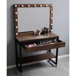 Masa de machiaj cu oglinda si lumini K1