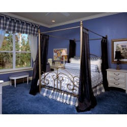 Pat cu baldachin din fier forjat K72