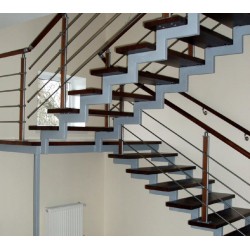 Scara metalica cu platforma K43