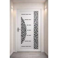 Современная металлическая дверь с декоративной NEXUS  K12