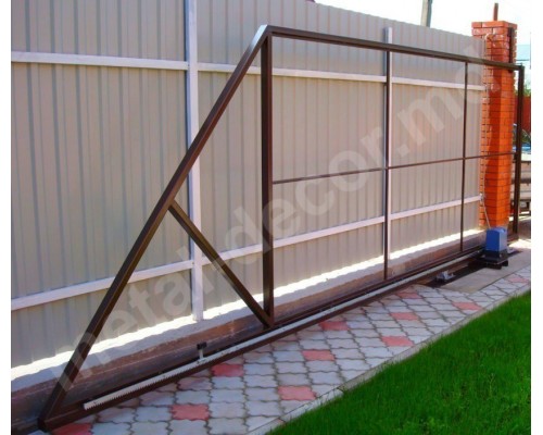 Poarta autoportanta culisanta in consola   