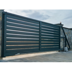 Poarta autoportanta culisanta in consola   