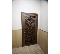Ușă metalică decorativă de siguranță pentru apartament  K145