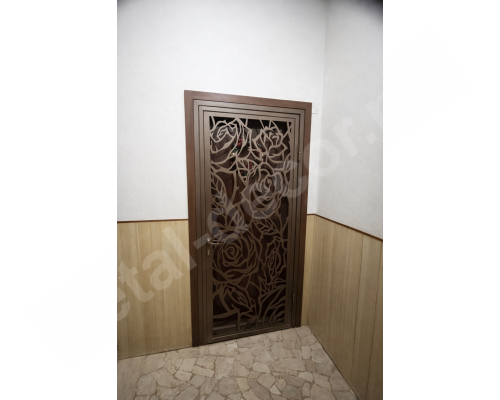 Ușă metalică decorativă de siguranță pentru apartament  K145