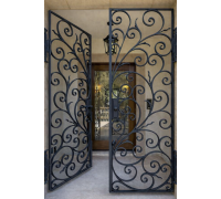 Ușă metalică de siguranță cu fier forjat K146