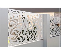 Gard decorativ din panouri metalice modern K35