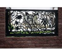 Panou decorativ metalic pentru gard K36