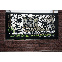 Panou decorativ metalic pentru gard K36