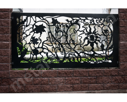 Panou decorativ metalic pentru gard K36