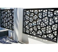 Panou decorativ metalic pentru gard K37