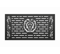 Panou decorativ metalic laser LION pentru gard modern K39