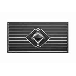 Panou metalic decorativ ROMB pentru gard modern K40