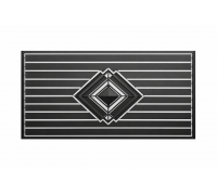 Декоративная металлическая панель ROMB для современного забора K40