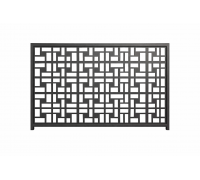 Декоративная металлическая панель GRID для забора K44