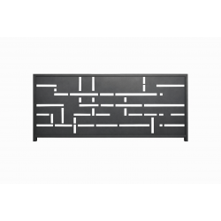 Декоративная металлическая панель GRID для забора K45