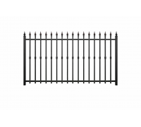 Panou gard metalic clasic cu vârfuri decorative K47